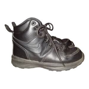 NIKE MANOA Black High Top Sneakers Toddler Size 12 Kids Shoes